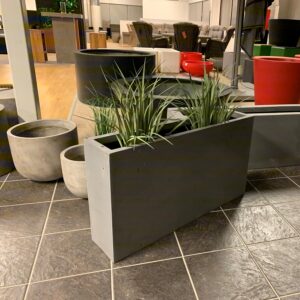 plantekasse grå, jort slim