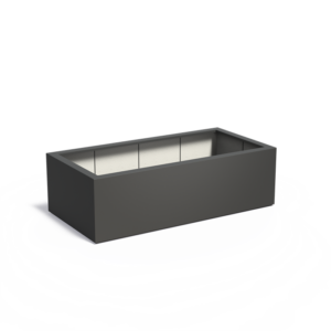 Rektangulær plantekasse i glassfiber Carrez (flere størrelser) - 200x100x60 cm (31kg)