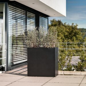 Svart plantekasse Jort Slim high M