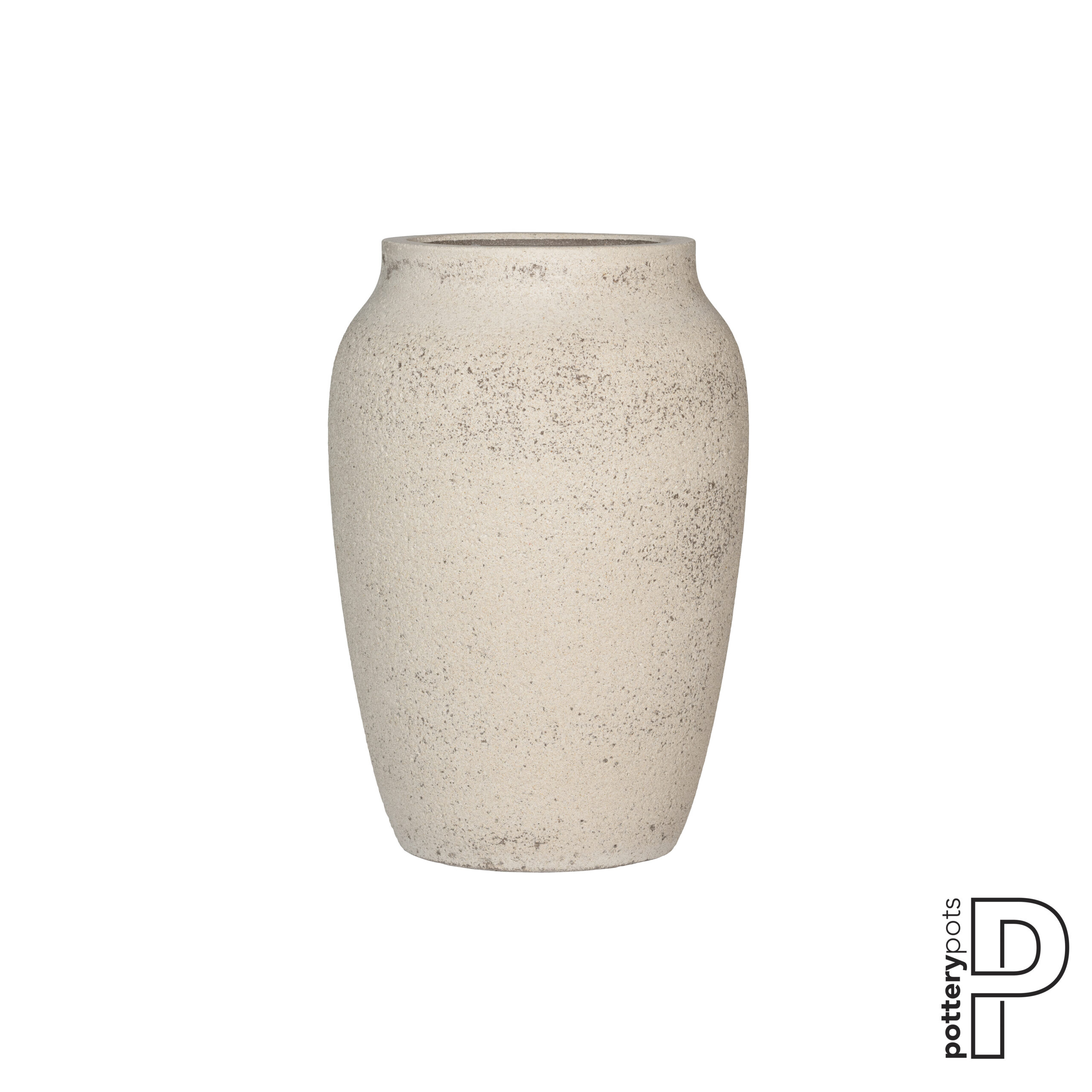 Plantekasse Hera L Chalk White logo
