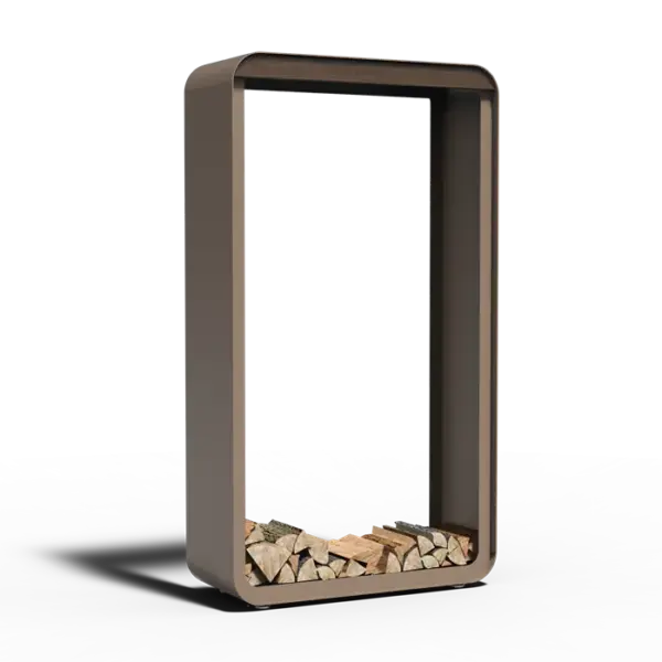 Vedstativ eksklusivt i aluminium L:100 B:40 H:180