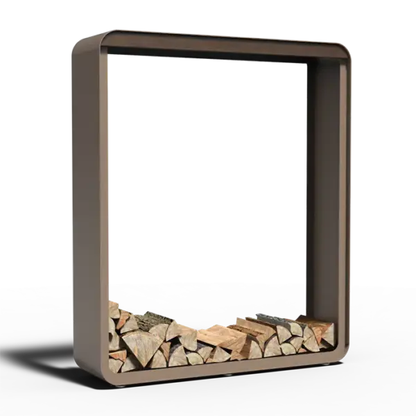 Vedstativ eksklusivt i aluminium L:150 B:40 H:180