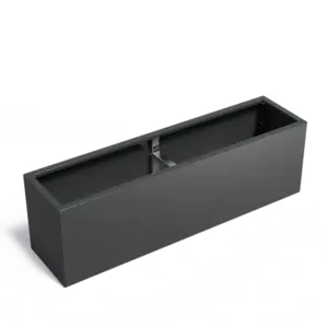 Plantekasse i stål flatpakket 200x50x60 cm