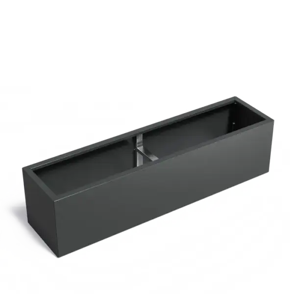 Plantekasse i stål flatpakket 200x50x50 cm