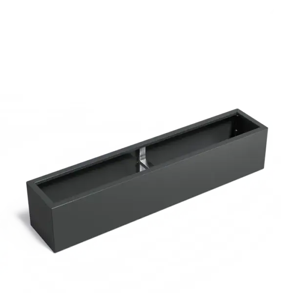 Plantekasse i stål flatpakket 200x40x40 cm