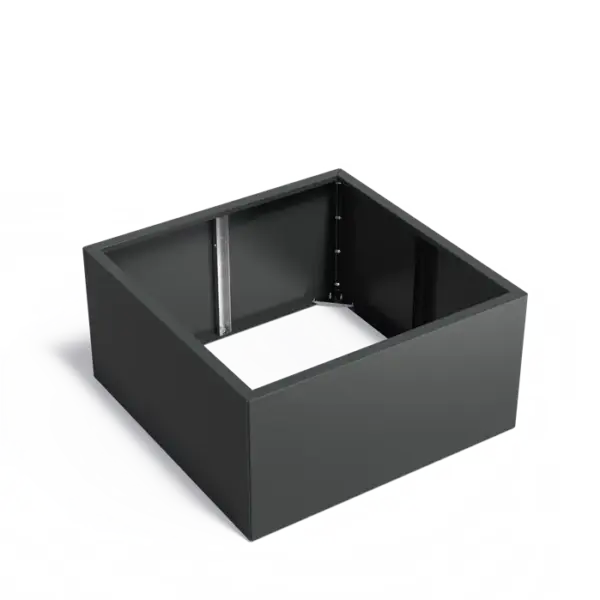 Plantekasse pulverlakkert stål. 120x120x60 cm