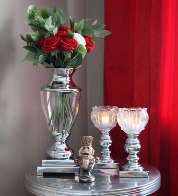 Trophy rosevase i sølv