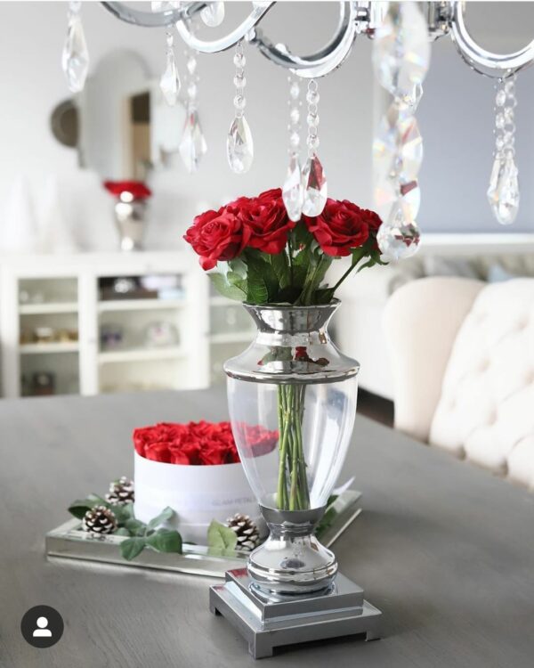 Trophy rosevase i sølv
