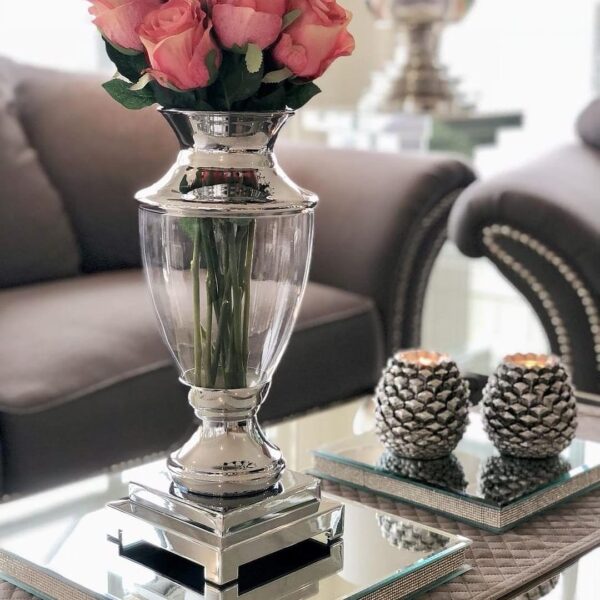 Trophy rosevase i sølv