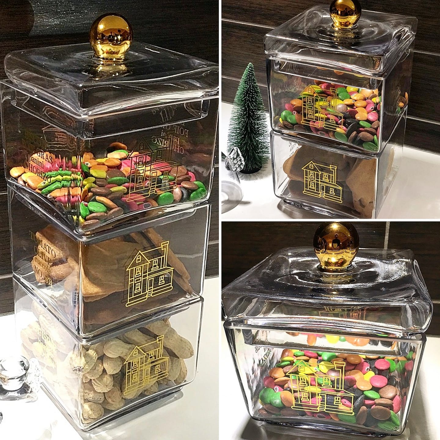 Carmen glasskrukke 3-delt