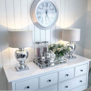 Nydelig lampe i sølv