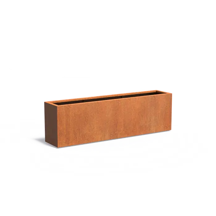Rusty plantekasse i cortenstål
