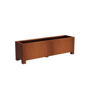Plantekasse Rusty Cortenstål med ben 200x50x60