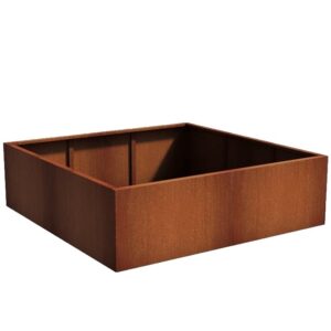 Plantekasse Rusty Cortenstål 200x200x60