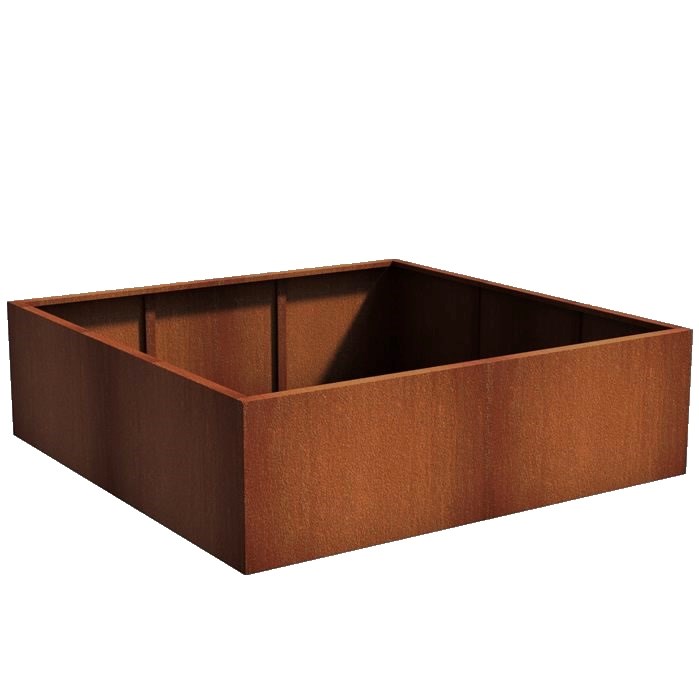 Plantekasse Rusty Cortenstål 200x200x60