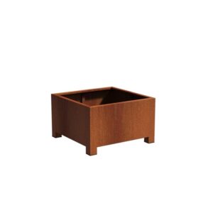 Plantekasse Rusty Cortenstål med ben 100x100x60