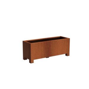 Plantekasse Rusty Cortenstål med ben 150x50x60