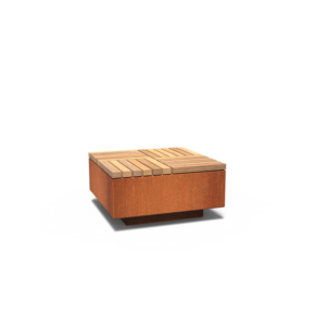 Benk Cortenstål 85x85x45