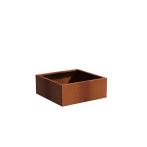 Plantekasse Rusty Cortenstål 100x100x40