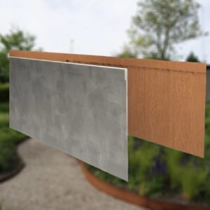 Hagekanter 15 cm høyde - foldet kant