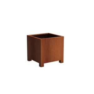 Plantekasse Rusty Cortenstål med ben 80x80x80