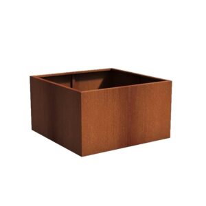 Plantekasse Rusty Cortenstål 140x140x80