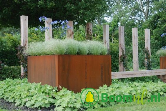 Plantekasse Rusty Cortenstål 200x200x40 - Bilde 4