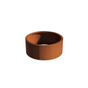 Plantekasse Rusty Cortenstål uten bunn Ø:100 x H:40