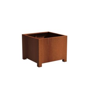 Plantekasse Rusty Cortenstål med ben 100x100x80