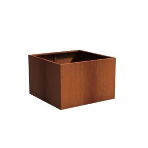Plantekasse Rusty Cortenstål 120x120x80