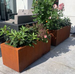 Plantekasse Rusty Cortenstål 120x40x40