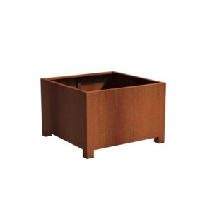 Plantekasse Rusty Cortenstål med ben 120x120x80