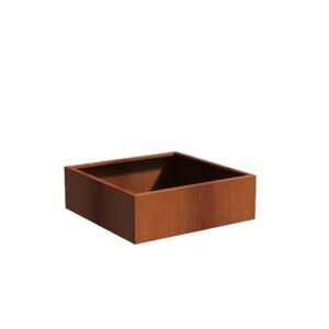 Plantekasse Rusty Cortenstål 120x120x40