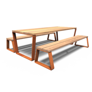 Piknik sett MIO C cortenstål