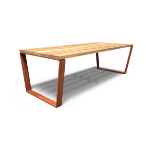 MIO bord cortenstål