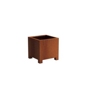 Plantekasse Rusty Cortenstål med ben 70x70x70