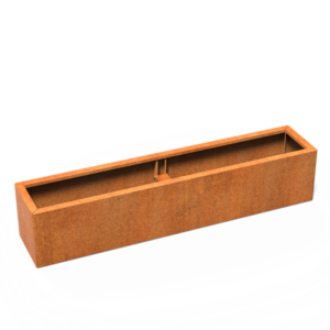 plantekasse rusty flatpakket 200x40x40
