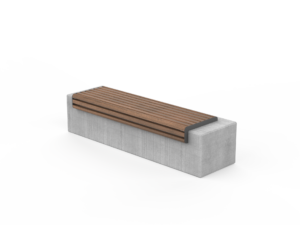 Vita betongbenk 180