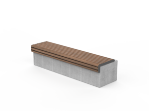 Vita betongbenk 180