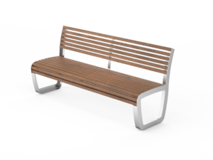 Trapo benk 180cm med ryggstøtte