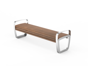 Trapo benk m/armstøtte 180 cm