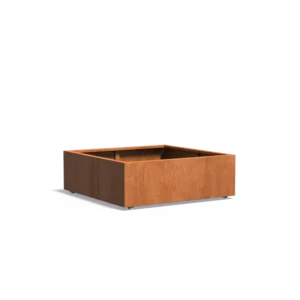 Plantekasse Rusty med hjul 120x120x40cm