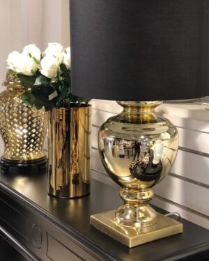 Bordlampe i gull