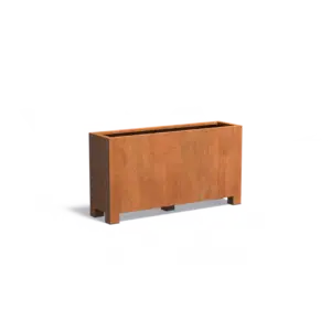 Plantekasse Rusty Cortenstål med ben