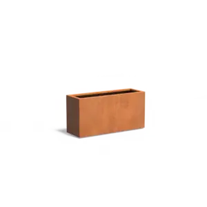 Rusty plantekasse i cortenstål 120x40x60